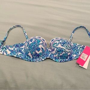 Lilly Pulitzer Ladies Bikini top (Print: Shell me you love me)